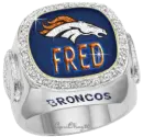 Denver Broncos diamond ring fred