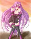 PURPLE ANIME GIRL
