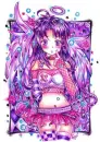 PURPLE ANIME GIRL