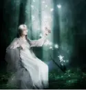 Glittered Elf in Forest