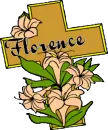 CROSS WITH THE NAME FLORENCE