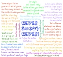Never shout never