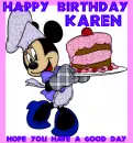 KAREN MK HAPPY BIRTHDAY