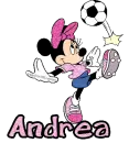 Soccer Minnie Mouse -Andrea-