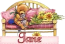 Cute bear with kitty - Jane