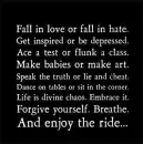 Enjoy the ride