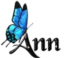 Blue Butterfly - Ann