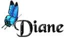 Blue Butterfly - Diane