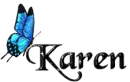 Blue Butterfly - Karen