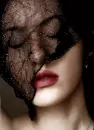 goth lady with veil