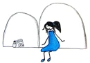 blue girl