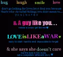 love is lyk a war