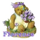 teddy bear with roses Florence