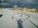 snow hearts