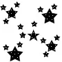 black stars