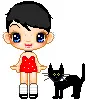 Girl & cat