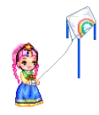 flying kite