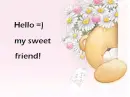 hello my sweet friend