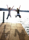 Friends Jumping