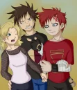 Konkuro, Temari, and Gaara