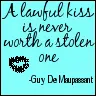 a kiss