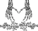 skeleton flowers