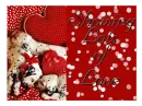 Showing Lots Of Love Heart Red White Polka Dot Dalmatians