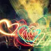 Hearts rainbow like