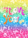 Pastel I love you