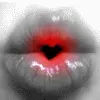 Heart kiss