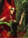 goth faerie with red hair