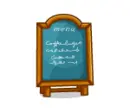 cafe menu sign