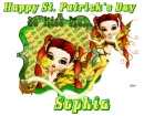 Happy St. Patrick's Day... Sophia