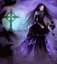 Goth Girl in Purple ani