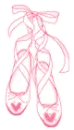Pink ballet sandals