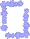 BLUE FLOWER FRAMES