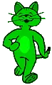Strolling Green Cat