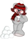 Creddy girl with snow balls-Creddy