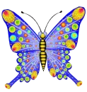 glitter butterfly