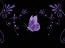 purple glitter butterfly