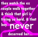 he never deserved her