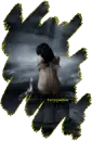 Depressed Angel in rain