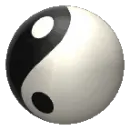yin yang rotating