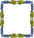 blue and yellow frames