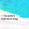 sorry