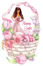 Easter doll in basket