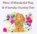 WONDERFUL DAY TEDDY BEAR
