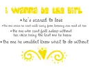 i want to be...