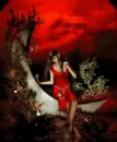 Elvin girl with hummingbirds