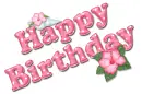 Pink Hibiscus: Happy Birthday